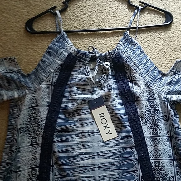 Womens Juniors Roxy Sundress Off Shoulder - Picture 2 of 5